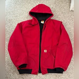 Vintage Carhartt J140 Red Active Jacket – Size Large – Patina Workwear